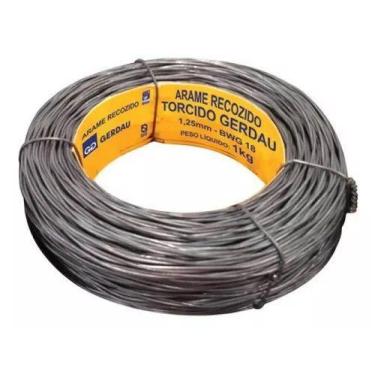 Imagem de Arame Recozido Torcido Nº18 Gerdau - 1 Kg