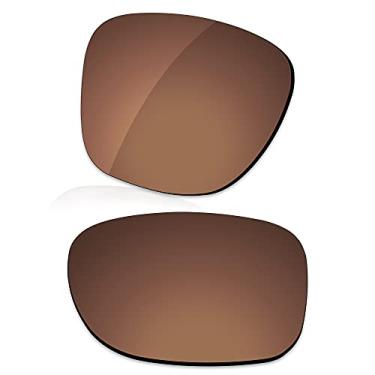 Imagem de LenzReborn Lentes polarizadas de substituição para óculos de sol Oakley Latch SQ Asian Fit OO9358 - Marrom enferrujado - Polarizado