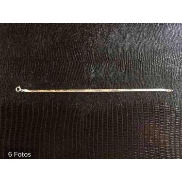 Imagem de Pulseira Prata Maciça 925 18 Cm Chata - Não informado