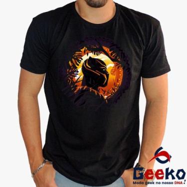 Imagem de Camiseta Pantera Negra 100% Algodão Wakanda Forever Black Panther Geek