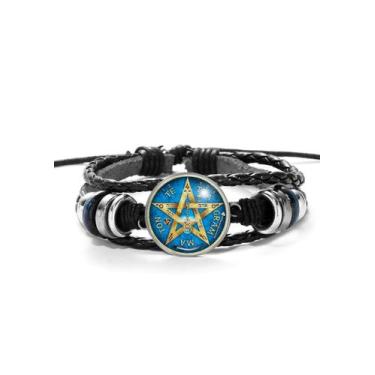 Imagem de Pulseira Tetragrammaton YHWH O Nome Sagrado de Deus Unissex e Ajustáve