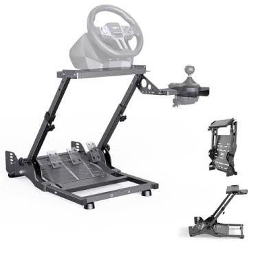 Imagem de PXN A10 Sim Racing Wheel Stand, Gaming Simulator Racing Setup – Compatible with V3, V900, V9, V99, V10, G29, G920, G923, T300, TGT, and More! – Steering Wheels & Pedals NOT Included