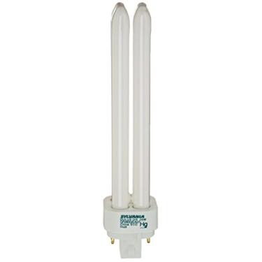 Imagem de Lâmpada fluorescente compacta Sylvania 20684 (pacote com 12) CF26DD/E/827/ECO tubo duplo de 26 watts, 2700K, 1710 lúmens, 82 CRI, base G24q-3 de 4 pinos