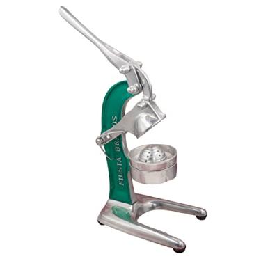 Imagem de Espremedor manual laranja Exprimidor Citricos espremedor mexicano estilo vintage bancada de cozinha laranja e limonada espremedor de frutas cítricas alumínio fundido antigo (verde)