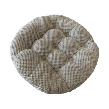 Imagem de Gralara Almofada de chão almofada de assento engrossada meditação chão redondo almofada de cadeira para sala de estar yoga tatami