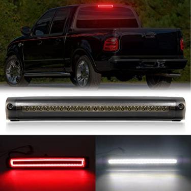Imagem de R&F Auto Luz de freio de reposição para F1 Style Stroboscópica LED terceira luz de freio para F150 (1997-2003), F250 (1997-1999), Excursion (2000-2005) lâmpada de teto de montagem alta com vedação, vedação, lente vermelha transparente
