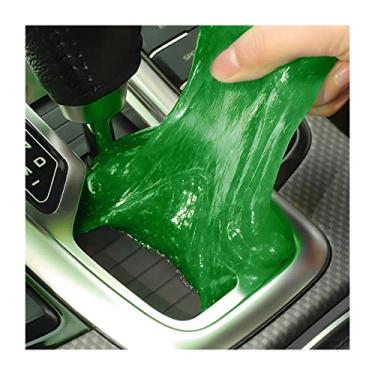 Imagem de Gel de limpeza para carro, lama de geleca com detalhes automáticos, remoção de poeira de limpador de massa, kit de ferramentas de limpeza de cola macia interior do veículo, acessórios de carro para limpeza de saídas de ar, teclado, PC, laptops (verde)