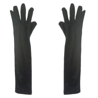 Imagem de Luva Neon Longa para Fantasias - 40cm - Extra Festas, Preto