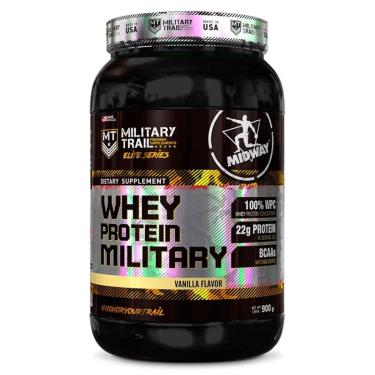 Imagem de WHEY PROTEIN MILITARY 900 G - MIDWAY (BAUNILHA)-Unissex