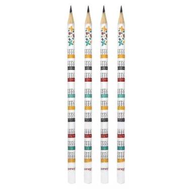 Imagem de Lápis preto Ecolápis Grafite N2 Tabuada (2-4-6 e 10 Unidades) - Faber-