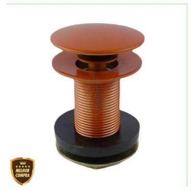 Imagem de Valvula Ralo 7/8 Click Up Inteligente Em Metal Inox Bronze Para Banhei