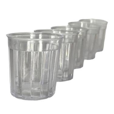 Imagem de Kit 20 Copos Shot Acrílico 50ml Dose Degustação Copo Cachaça Doces - M