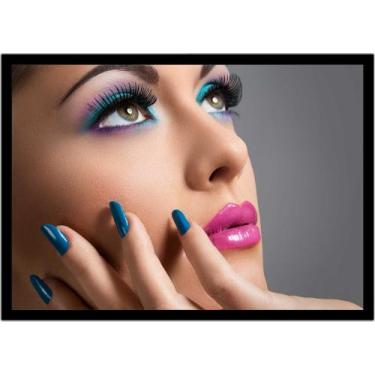 Imagem de Quadro Decorativo Estética Feminina Moda Salões De Beleza Maquiagem Un