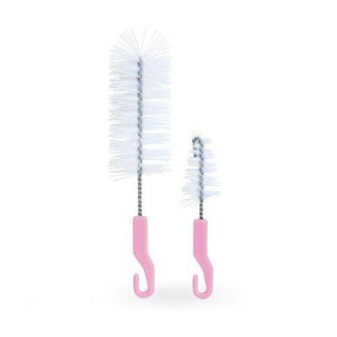 Imagem de Escovas de Lavar Mamadeira e Bico de mamadeira - MAMITA, ROSA