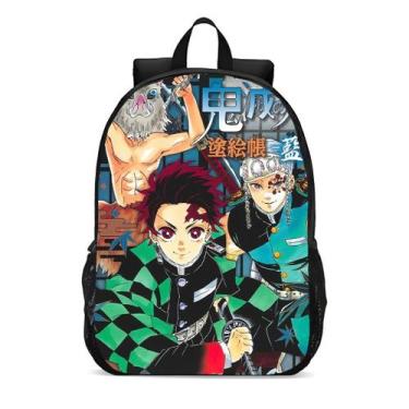 Imagem de Mochila Escolar Infanto Juvenil Anime Demon Slayer Novidades 0411 - Ge