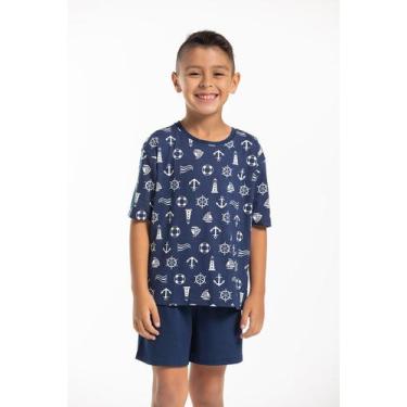 Imagem de Conjunto Pijama Juvenil Menino Malha Viscolycra - Cor De Cacau, 10, Ná