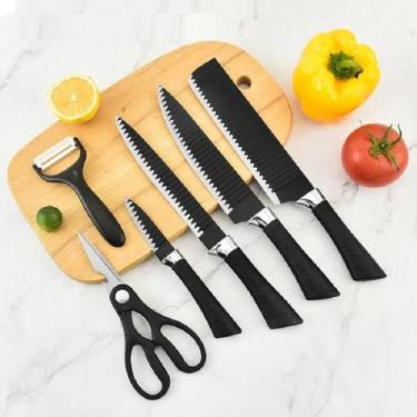 Imagem de Linha Profissional Facas Faqueiro 6 Peças Resistente Premium - Evryeal