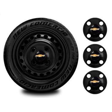 Imagem de 4un Calotinha Kadett 4X100 4 Furos Aro 13-15 Roda ferro - New Comércio