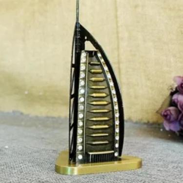 Imagem de Miniatura TOP Metal Burj Al Arab Dubai Hotel 7 Estrelas 15cm - Lar Pre