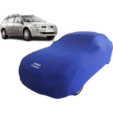 Imagem de Capa Carro Anti Riscos Com Logo Renault Megane Grand Tour - Mz, Azul