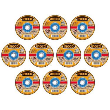 Imagem de Kit 10 unid. disco para corte de metal 115 x 1.0mm - ingco