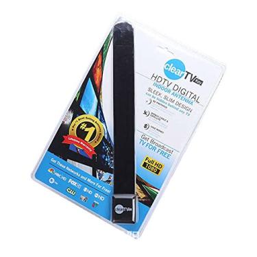 Imagem de Antena de TV, HD Clear TV Key Receptor de Sinal Digital Interno Amplificador de Antena, Receber Canais de TV gratuitos,