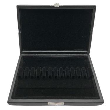 Imagem de Dynwave Caixa de palhetas de oboé, estojo de palhetas de camada dupla, 12 compartimentos, multifuncional, portátil, resistente ao desgaste, estojo de