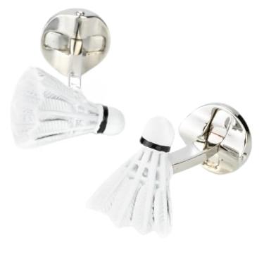 Imagem de Abotoaduras Clinks Australia Badminton Shuttlecock