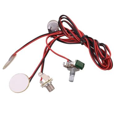 Imagem de lovermusic Transdutor piezo para captador de instrumentos de ukulele e guitarra pré-cabeada da lovermusic