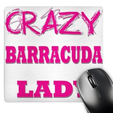 Imagem de Mouse pad com acabamento fosco "Crazy Barracuda Lady" em 3D Rose-20 x 20 cm - mp_174934_1