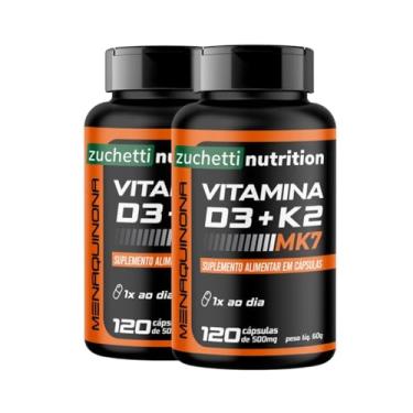 Imagem de Vitamina d3 k2 mk7 D3 2000 Ui k2 d3 120mcg 240 Cápsulas Zuchetti nutrition
