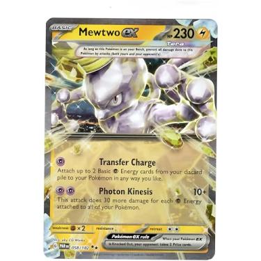 Imagem de Pokemon - Mewtwo ex 058/182 - Paradox Rift - Tera Double Rare - Single Card