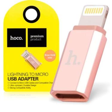 Imagem de Adaptador De Celular IOS Lightning Para Micro USB V8 Hoco - USB ADAPTER