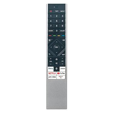 Imagem de AULCMEET Controle remoto de voz ERF6N64H compatível com Hisense U8K Series ULED Mini LED 4K UHD Smart TV 65U8K 55U8K 75U8K 85U8K 55U8K 55U88KM 65U88KM 75U88KM 85UXK 65UXK 55A85K 65A85K 75U8K 75U8KM