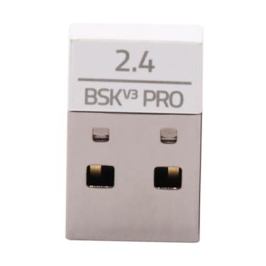 Imagem de BestParts Adaptador receptor de sinal USB Dongle para mouse Razer Basilisk V3 PRO Hyperspeed sem fio (branco)