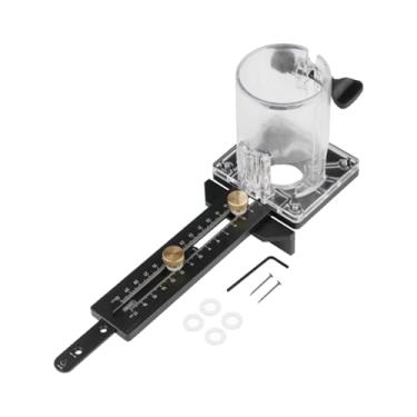 Imagem de Generic Conjunto de Gabarito de Fresagem de Roteador Redondo, Acessório de Corte Preciso de Metal, para Máquina de Corte de 65 Mm, preto