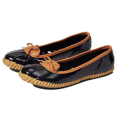 Imagem de London Fog calçado feminino para chuva Webster, Preto, 11