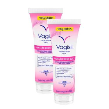 Imagem de Kit 2 Sabonete Íntimo em Gel Vagisil Odor Block 200g e Ganhe 100g