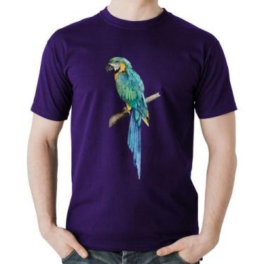Imagem de Camiseta Algodão Arara Azul - Foca na Moda, Roxo, P