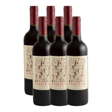 Imagem de Vinho Tinto Narracion Carmenere Chile 750ml Kit 6 Unidades