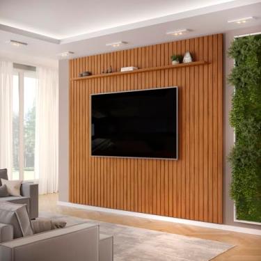 Imagem de Painel Ripado Trento 275x240cm em Mdf Freijó