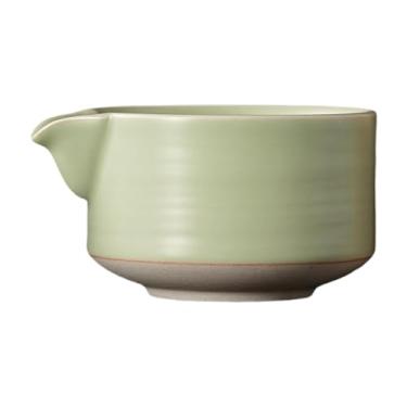Imagem de Ｂｅｓｇａ Matcha Bowl Matcha Acessórios, Chawan com bico, Cerimônia de Tea Towla de porcelana Towla, Mistura para Friends Iniciante, Verde