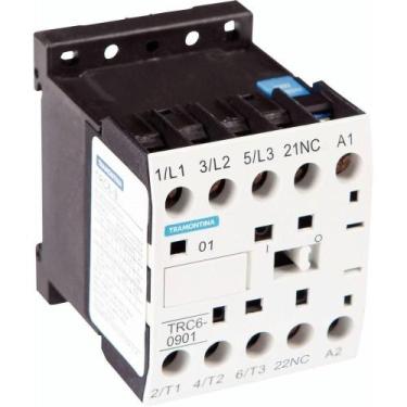 Imagem de Mini Contator Tripolar Tramontina Trc6-0901 9 A 220 Vca 1nf Tramontina