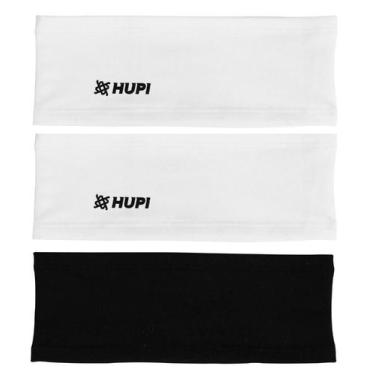 Imagem de Testeira Headband Faixa de Cabeça HUPI Prime Kit 03 Branco e Preto, Br