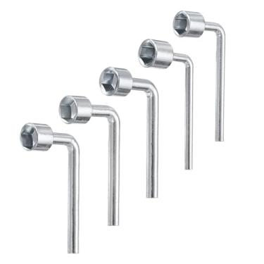 Imagem de HARFINGTON Conjunto de chaves sextavadas angulares em forma de l 15/16/17/18/19 mm Chave inglesa de soquete métrico de aço carbono de extremidade única para reparo geral de manutenção de bicicleta de