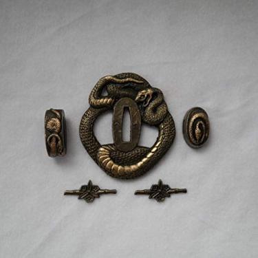 Imagem de Espada Samurai Japonesa Koshira – TSUBA FUCHI KASHIRA MENUKI 68-81, DTZH81, 3.14in-3.54in,2.75in-3.14in,