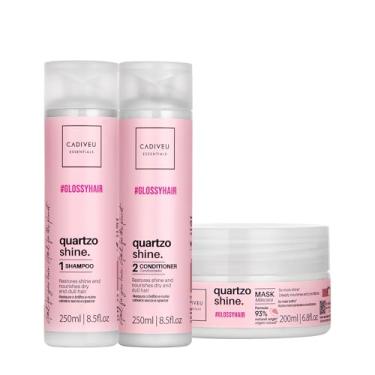 Imagem de Kit Cadiveu Professional Quartzo Shine Shampoo Condicionador e Máscara (3 produtos)