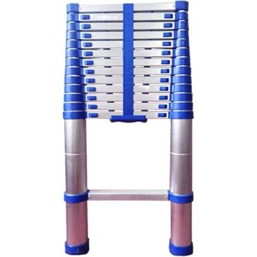 Imagem de Escada de extensão de alumínio de 8 m/7 m/6 m/5 m/4 m/3 m/2 m/1 m de altura, escadas telescópicas para uso doméstico, trailer, trabalho ao ar livre, carga de 150 kg, 7 m