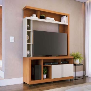 Imagem de Estante para TV Até 50 Polegadas Elba 2 Portas Freijó/Off White Matte 