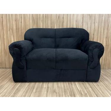 Imagem de Sofás 2 Lugares Encanto Beleza e Praticidade - Alpoim, Preto